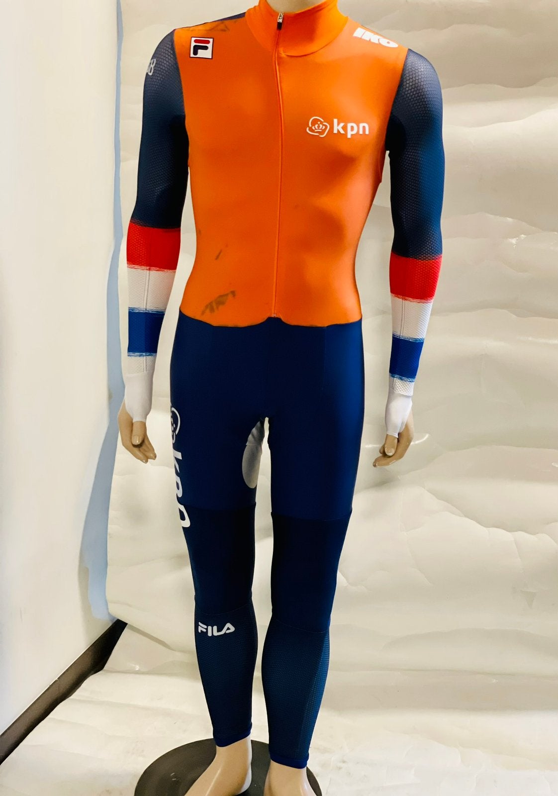 Schaatskleding schaatspak snelpak speedsuit maat L rubber, Sport en Fitness, Schaatsen, Ophalen of Verzenden, Zo goed als nieuw