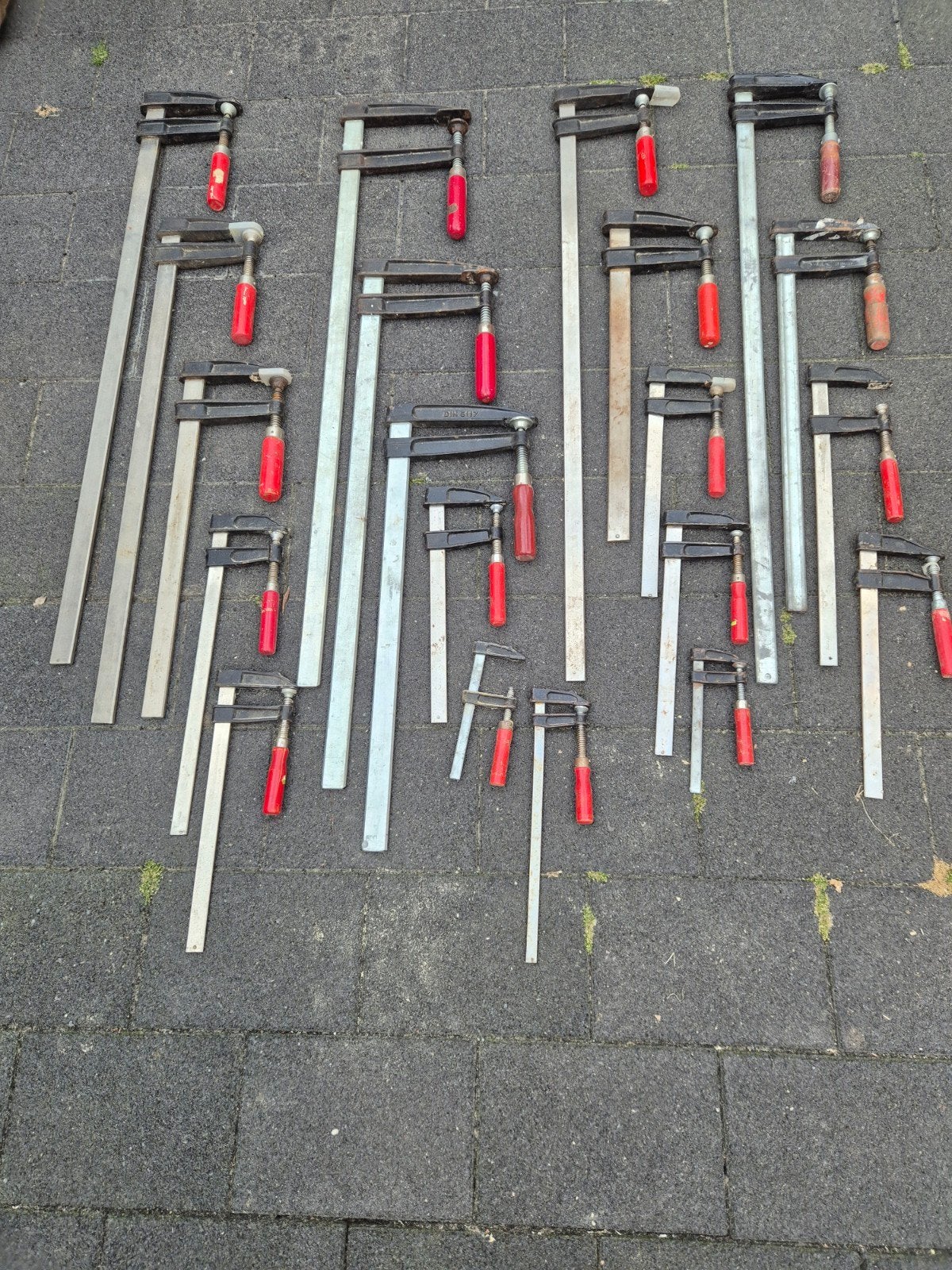 Diverse partij lijmklemmen - Verschillende maten, Ophalen, Gebruikt, Klem, Overige merken