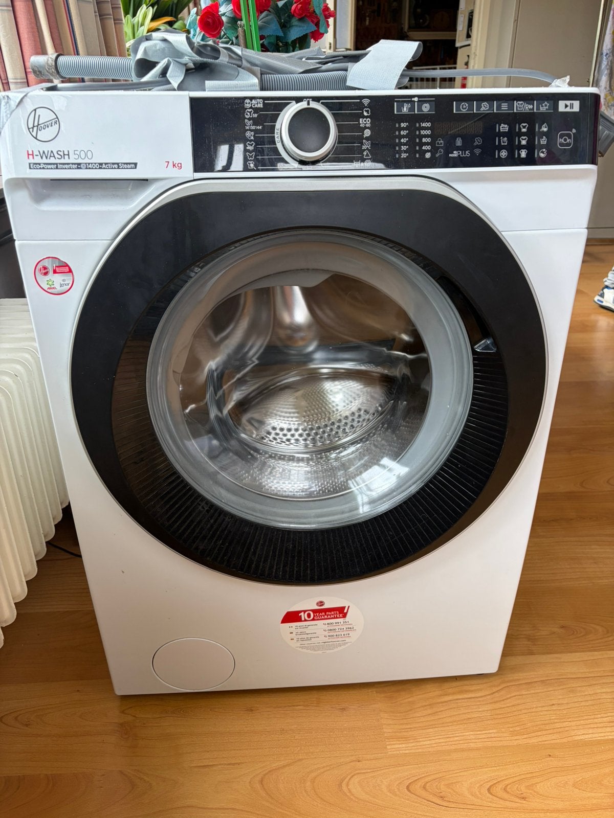 Hoover H 500 wasmachine zo goed als nieuw, Witgoed en Apparatuur, Ophalen, Zo goed als nieuw, 1200 tot 1600 toeren, 85 tot 90 cm