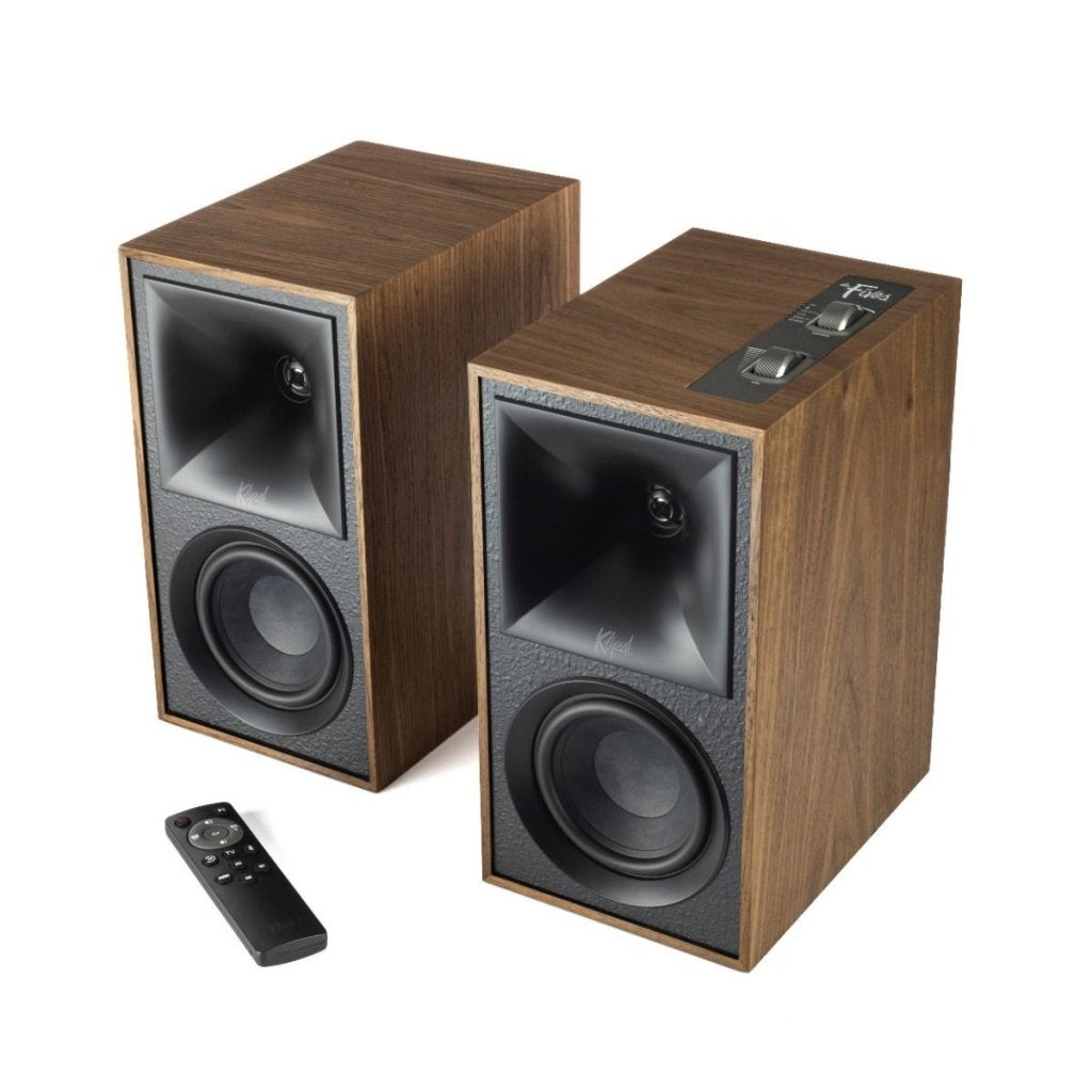 Klipsch The Fives met WiiM Mini - Walnoot - Nieuw
