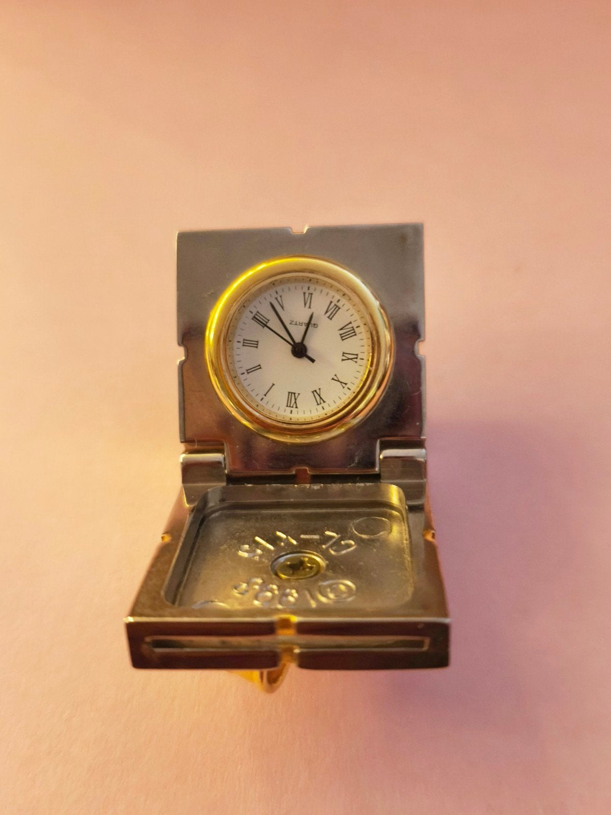 Vintage Gift Time Miniatuur Reisklokje & Fotolijstje, Ophalen of Verzenden, Zo goed als nieuw