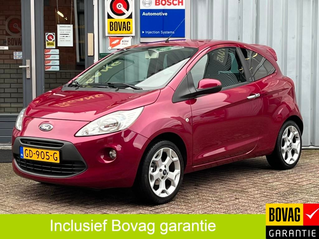 Ford Ka 1.2 Titanium X | AIRCO | BOVAG GARANTIE | LICHTMETAA, Auto's, Ford, Voorwielaandrijving, 12 maanden, Stof, Gebruikt