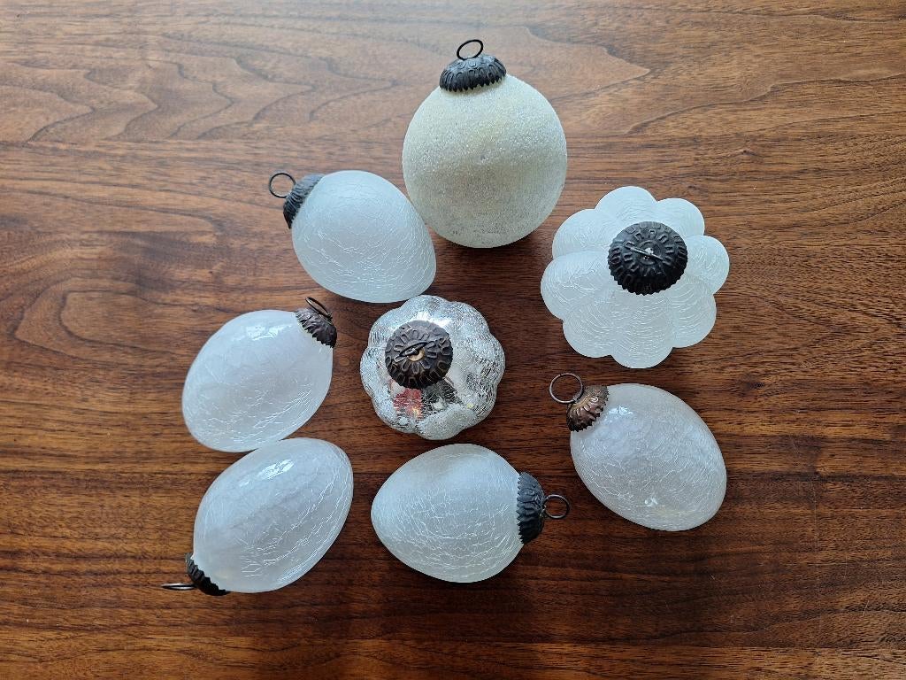 Zwaar glazen decoratie - heksenballen - kerstballen, Ophalen of Verzenden