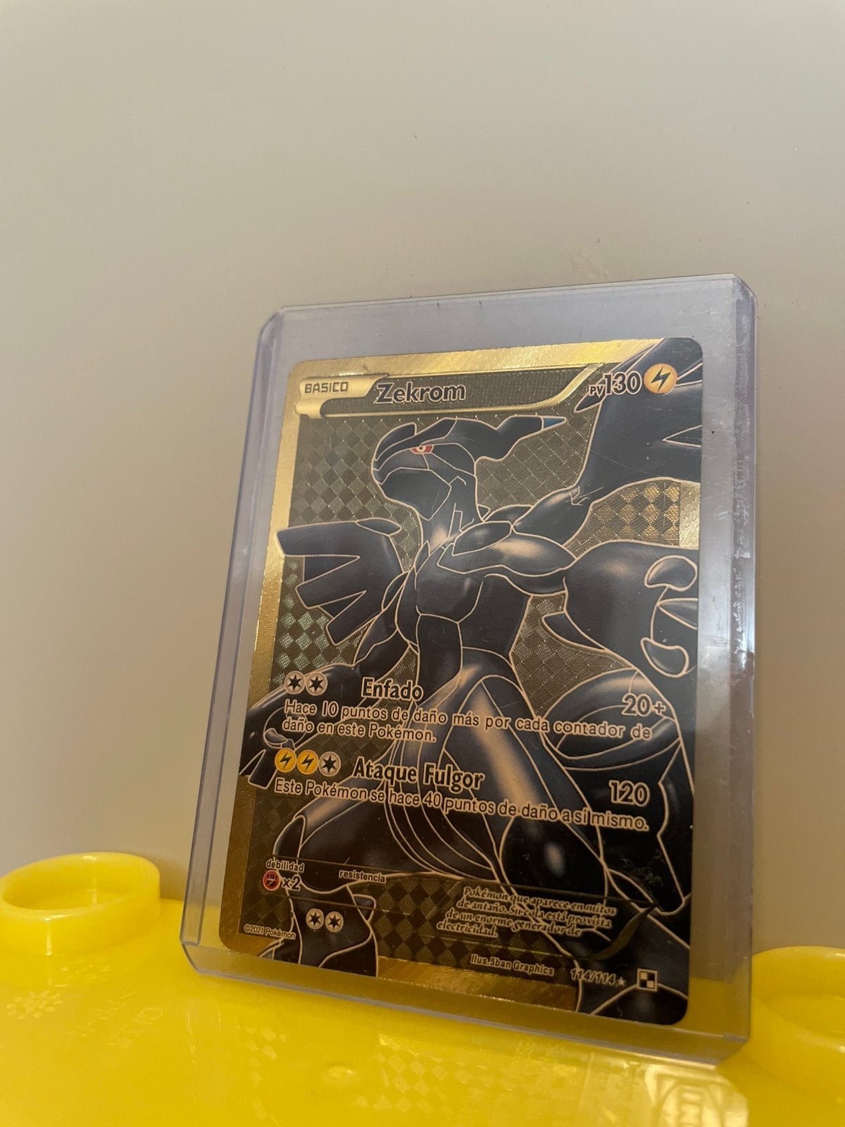 Zekrom pokemon kaart, Ophalen of Verzenden, Zo goed als nieuw