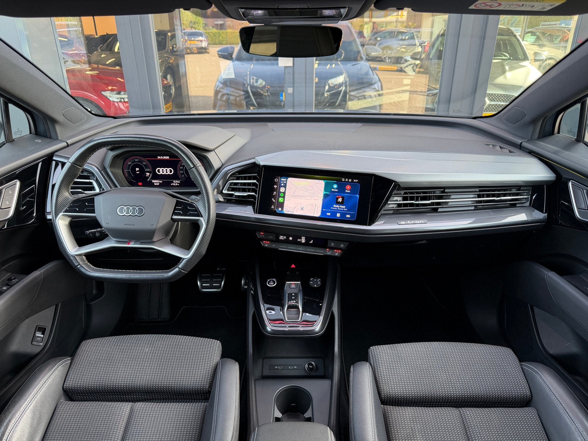 Audi Q4 40 E-TRON 77 Kwh | Edition Advanced Plus | BTW | ACC, Auto's, Gebruikt, Blauw, Origineel Nederlands, Q4 e-tron