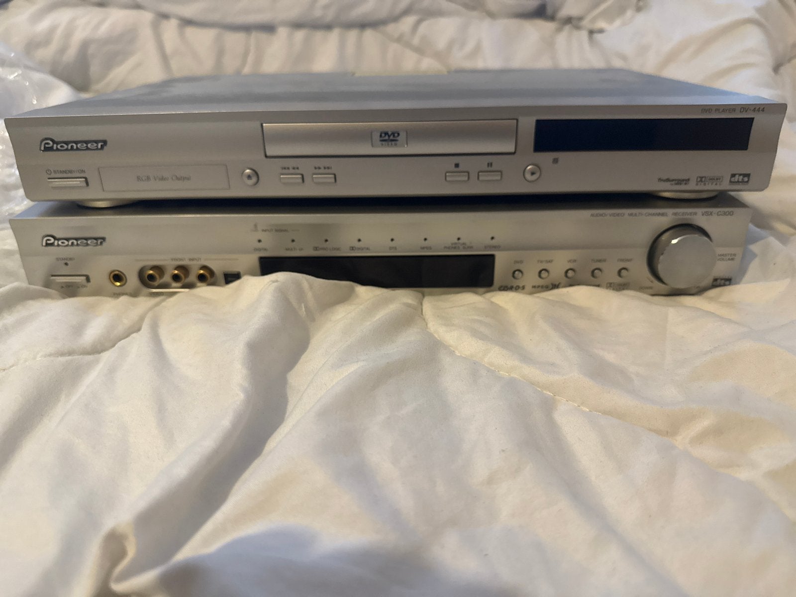 Pioneer DV-444 DVD-speler en VSX-D509S Receiver Set, Ophalen of Verzenden, Gebruikt, Dvd-speler, Pioneer