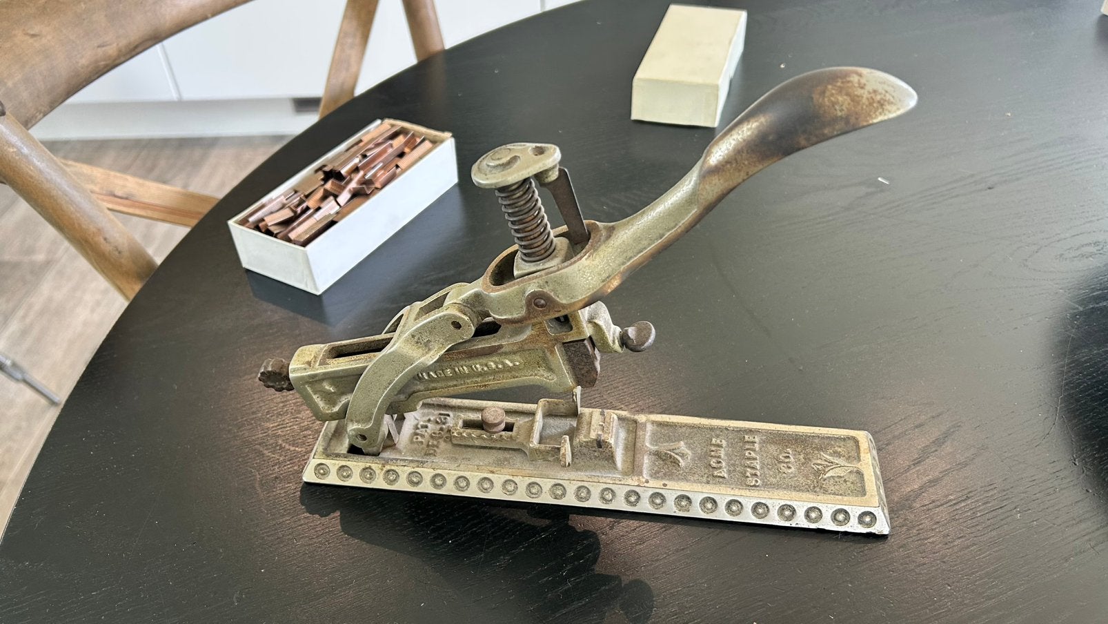 Vintage Acme Staple Co. Nietmachine - Antiek Kantoor, Ophalen