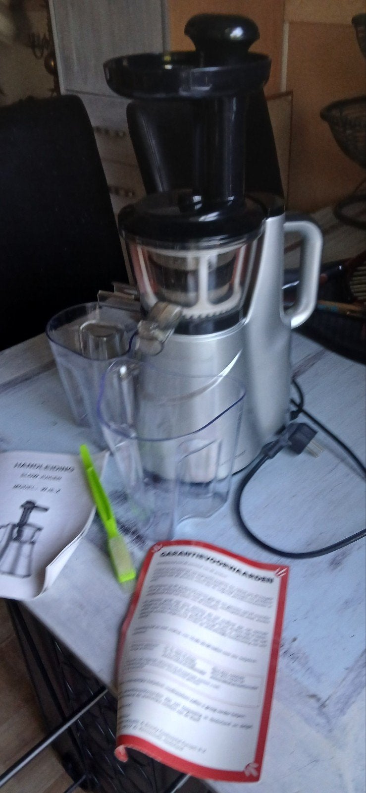 watshome WJE-X Slowjuicer, Witgoed en Apparatuur, Minder dan 1 liter, Ophalen, Zo goed als nieuw, 1 snelheid