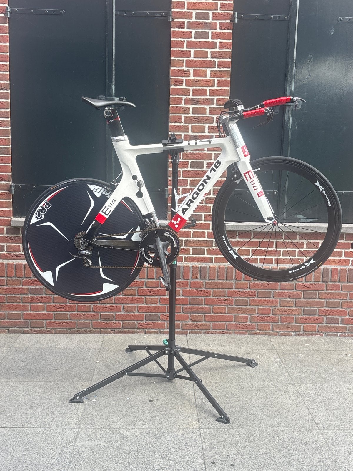 Argon 18 E-114 Tijdritfiets met schijfachterwiel, Ophalen, Gebruikt, Schijfrem, Overige merken