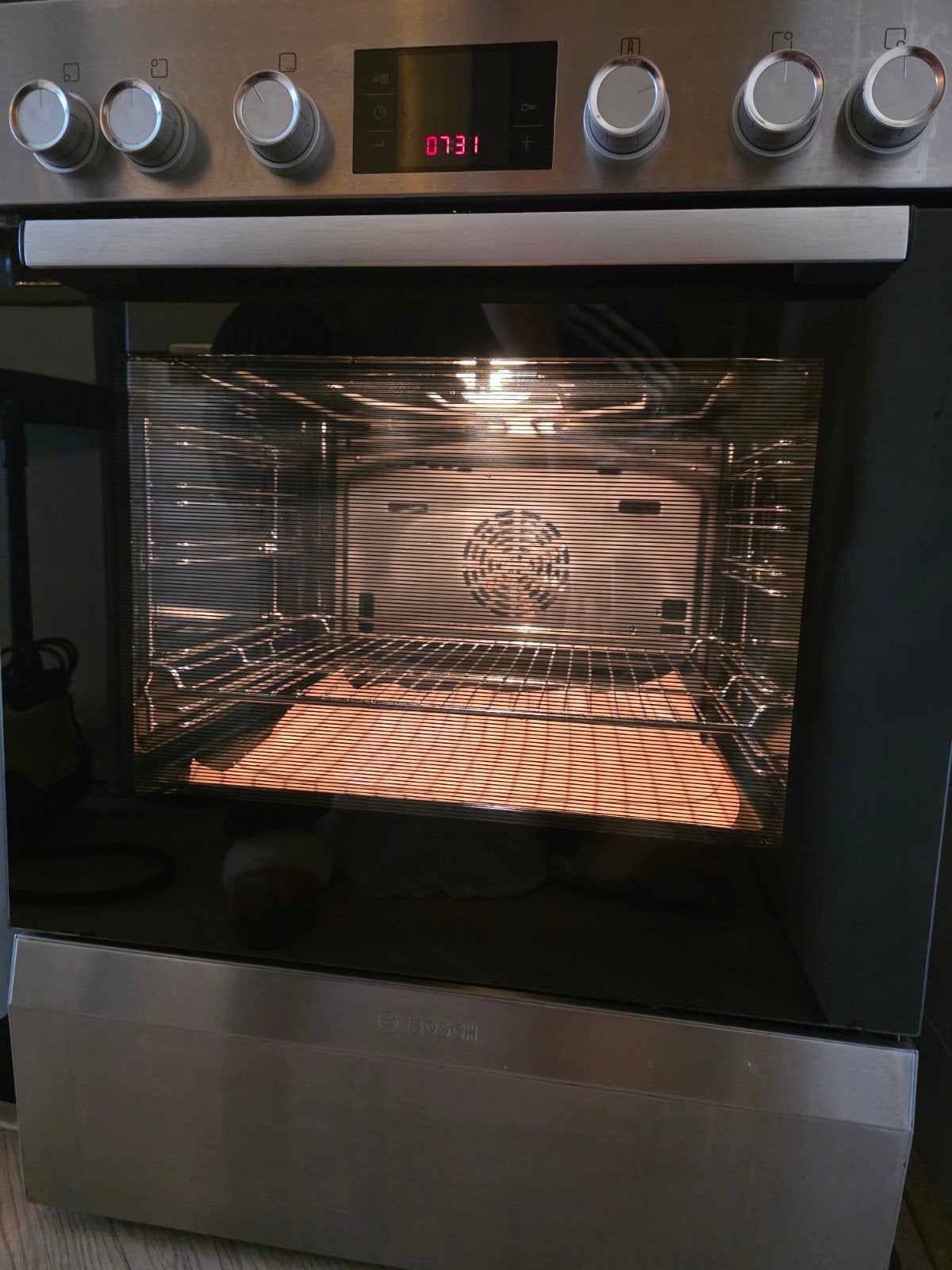 Bosch Vrijstaand Gasfornuis met Oven - Zo goed als nieuw, Ophalen, Gebruikt, Hete lucht, 60 cm of meer