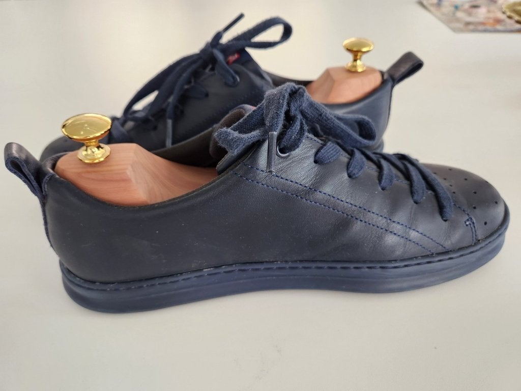 Camper Runner Four leren sneakers navy, maat 43, als nieuw, Kleding | Heren, Blauw, Camper, Ophalen of Verzenden, Sneakers of Gympen