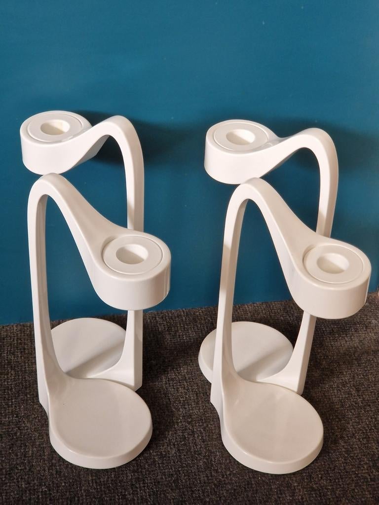 Vintage/Design Set 2 Jatteviktig kandelaars Monika Mulder, Antiek en Kunst, Ophalen of Verzenden