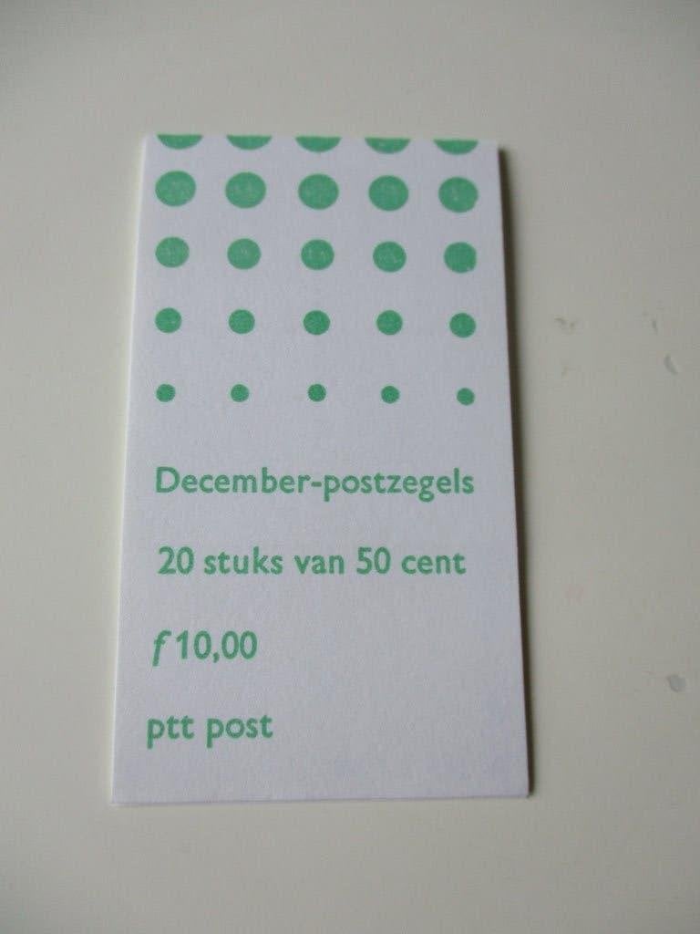 Postzegelboekje December-postzegels PTT Post 1987, Verzenden, Na 1940, Postfris