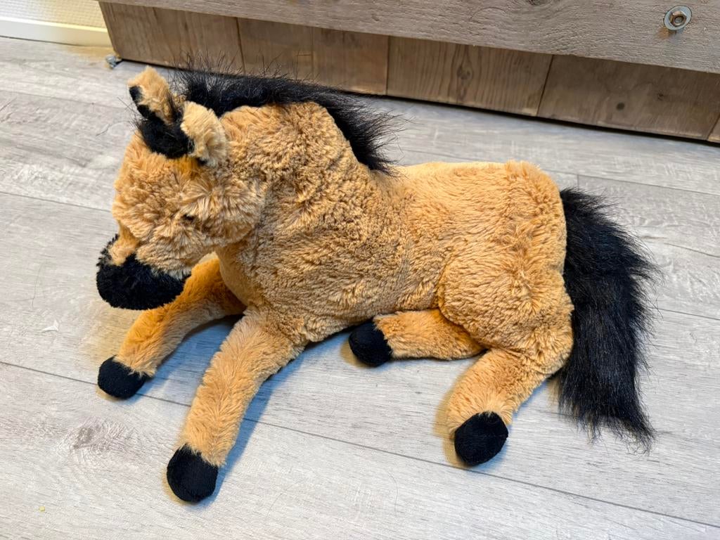 Pluche beest paard, knuffel paard, unicorn, Ophalen of Verzenden, Zo goed als nieuw, Paard