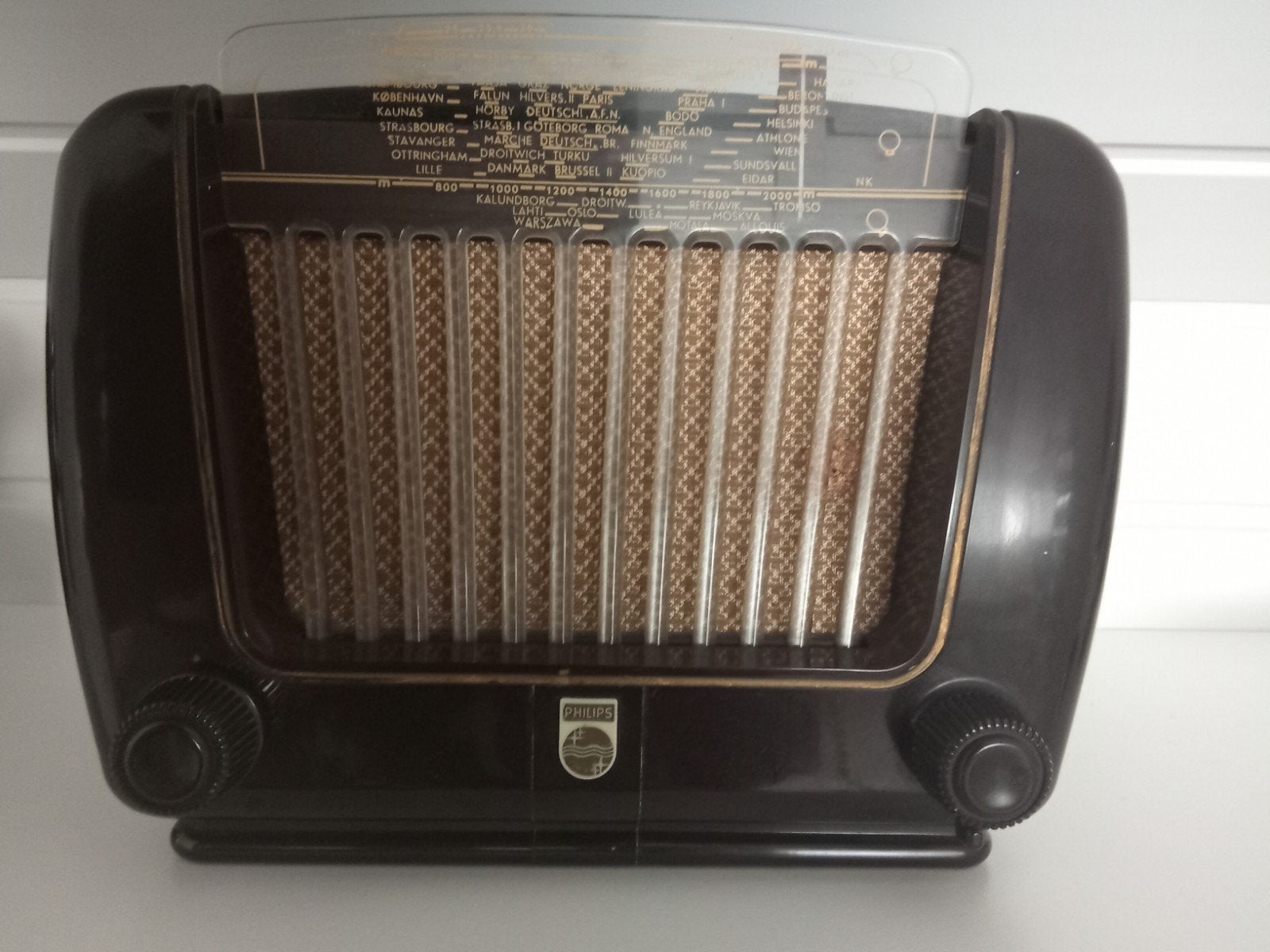 Philips radio ( Bakelieten behuizing ), Verzamelen, Ophalen of Verzenden, Gebruikt