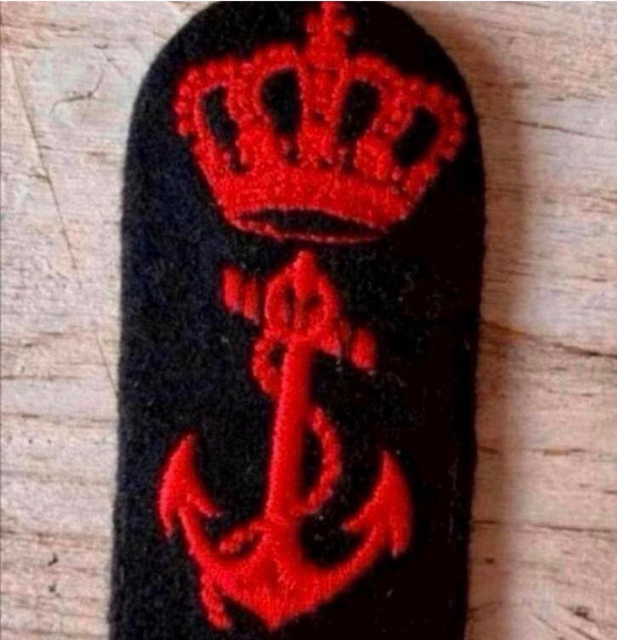 Marine Oude Pet Embleem  Militaire-Matroos Werkman, Verzenden, Marine, Nederland, Embleem of Badge