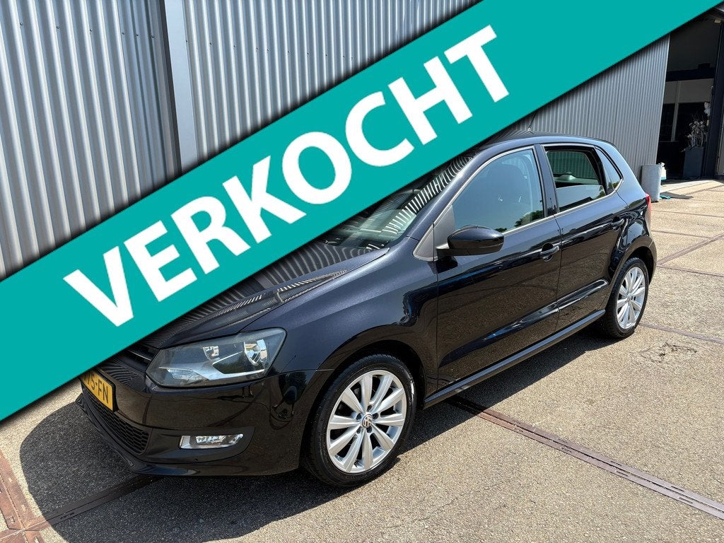 Volkswagen Polo 1.2 TSI Highline, Auto's, Volkswagen, Voorwielaandrijving, Euro 5, Zwart, 988 kg