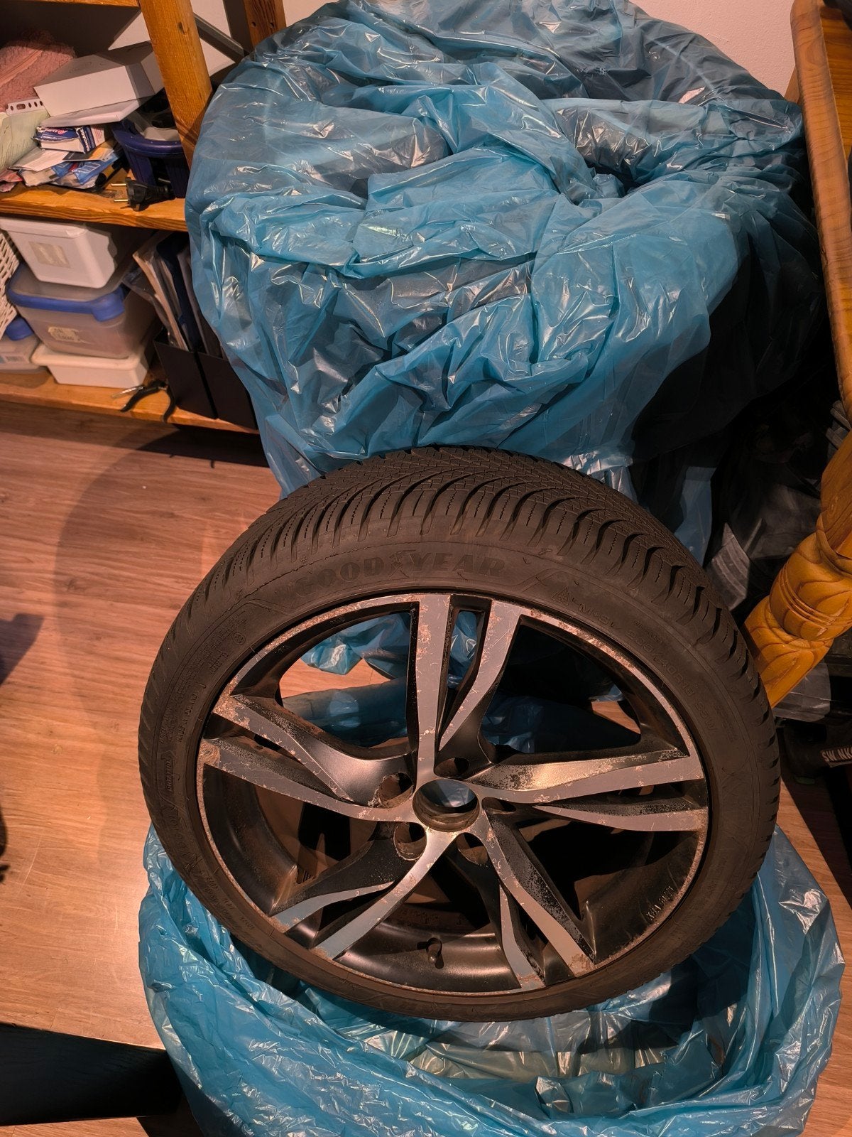 4 Velgen met Goodyear All Season banden extra nieuwe band, Auto's, Overige brandstoffen, Zwart, Particulier, Geïmporteerd