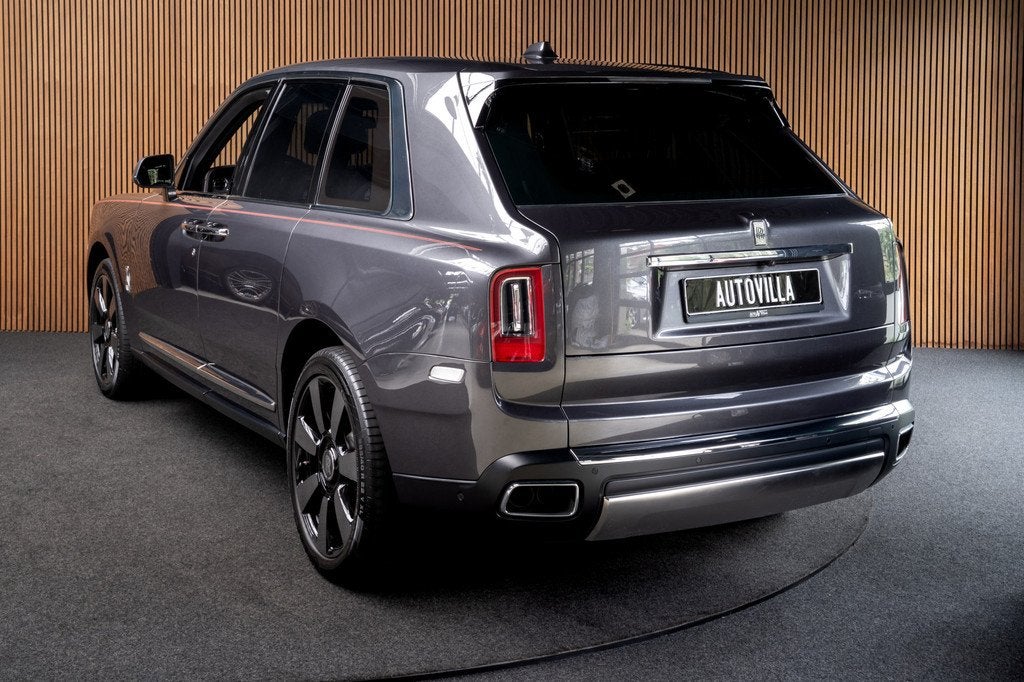 Rolls-Royce Cullinan 6.75 V12 Panodak Leer Navi 360 ACC PD, Automaat, Gebruikt, Zwart, 4 stoelen