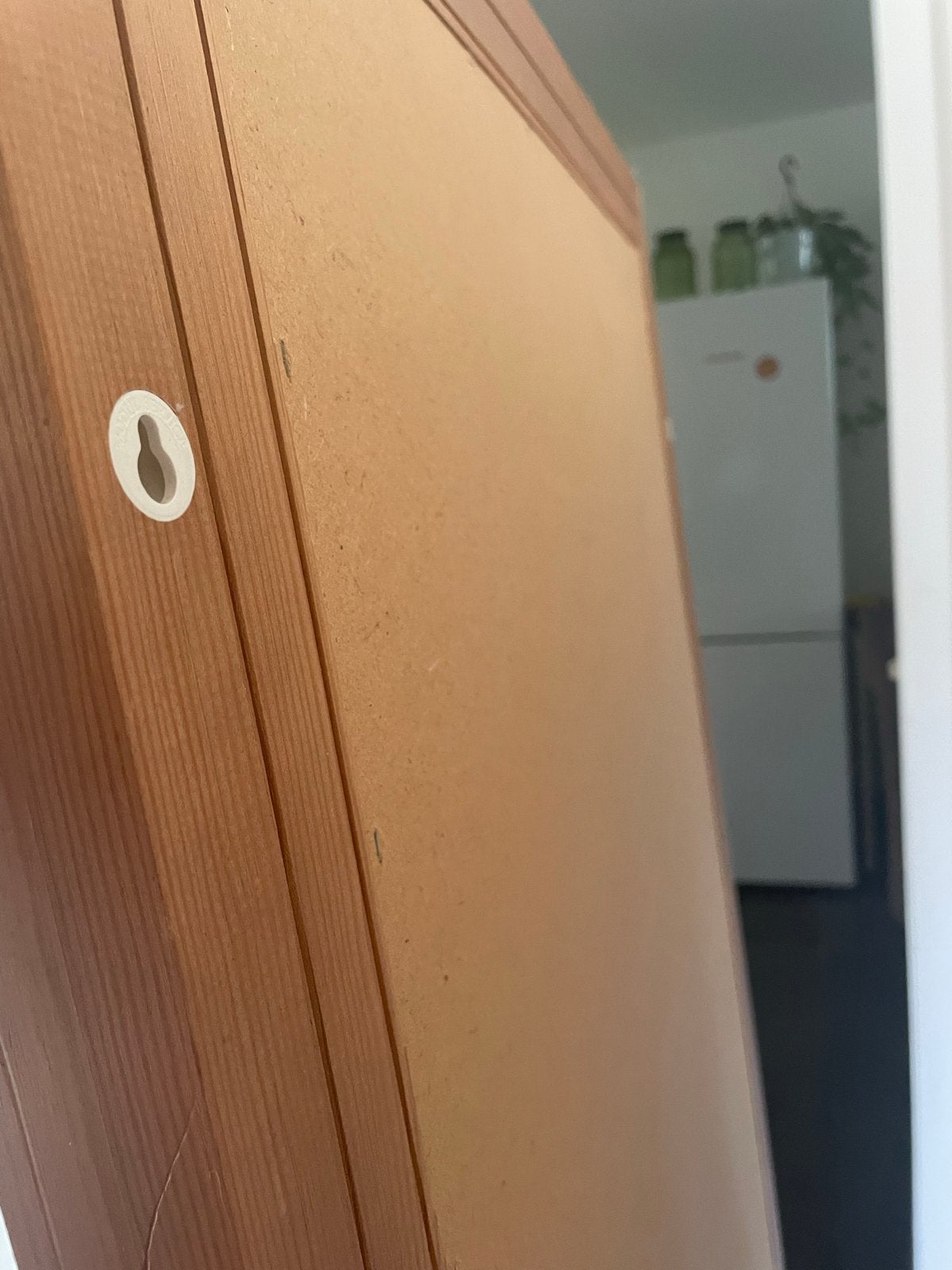 Grote eiken spiegel, Huis en Inrichting, Woonaccessoires | Spiegels, Gebruikt, 50 tot 75 cm, 150 tot 200 cm, Rechthoekig, Ophalen