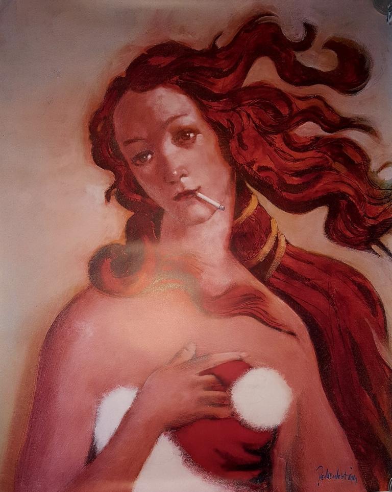 Zeefdruk Peter Donkersloot geboorte van Venus, Antiek en Kunst, Kunst | Litho's en Zeefdrukken, Verzenden