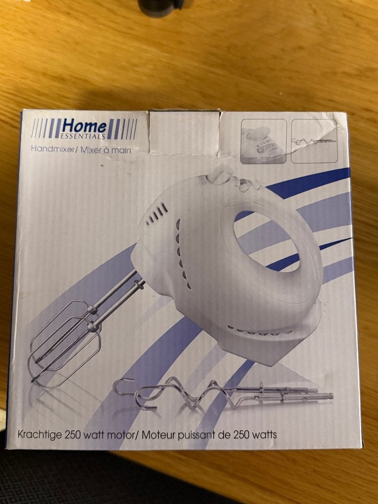 home essential mixer 250 watt, Ophalen of Verzenden, Zo goed als nieuw, 3 snelheden of meer