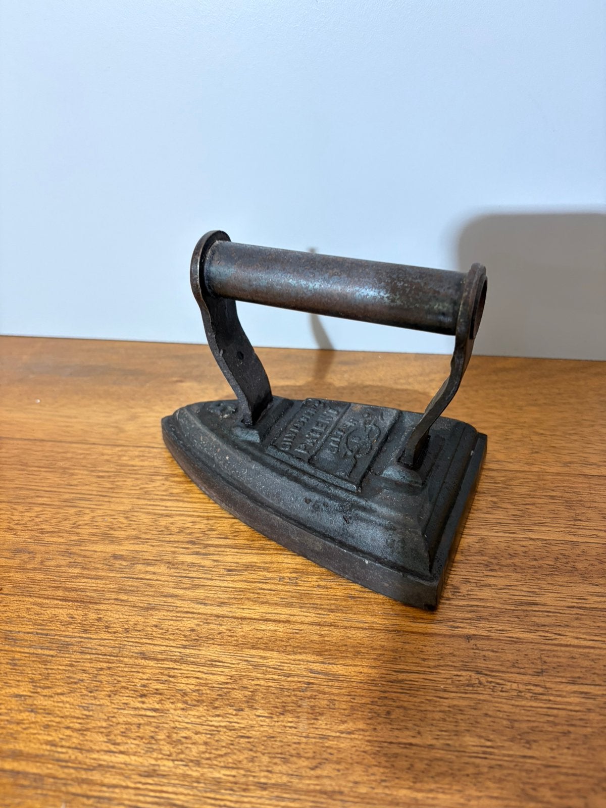 Vintage antiek gietijzeren strijkbout Salter (Eng).709, Antiek en Kunst, Ophalen of Verzenden