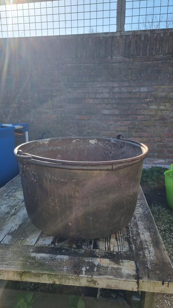 Ketel pot koper messing, Ophalen of Verzenden