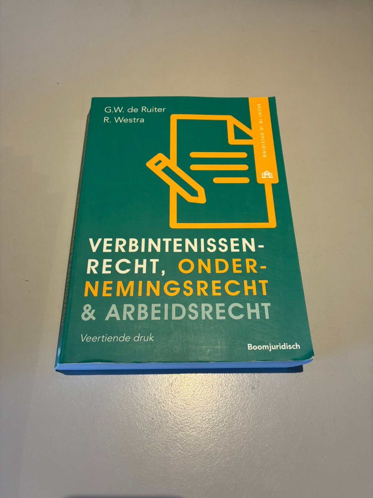 Verbintenissenrecht, ondernemingsrecht & arbeidsrecht, G.W. de Ruiter; R. Westra, Zo goed als nieuw, Gamma, HBO