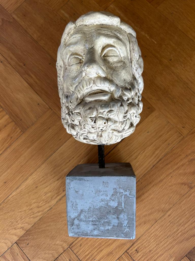 Aristotelis kop op sokkel, Ophalen of Verzenden, Zo goed als nieuw
