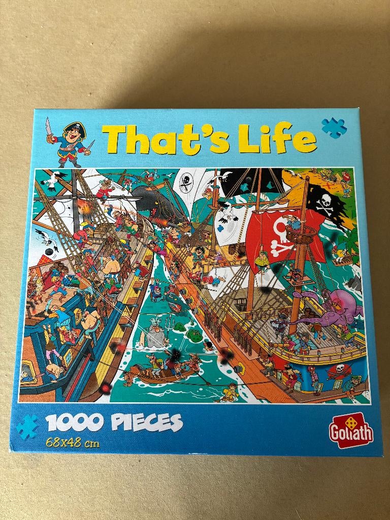 puzzel That's Life 1000 stukjes Pirates, Ophalen of Verzenden, 500 t/m 1500 stukjes, Zo goed als nieuw, Legpuzzel