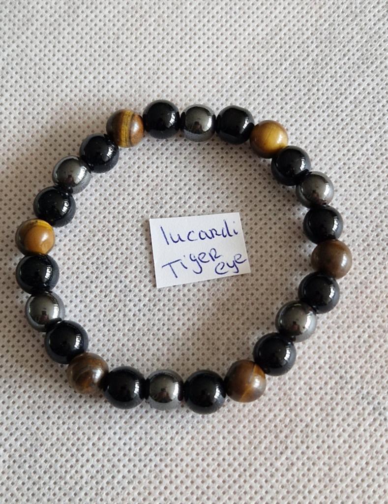 Natuursteen Armbanden - Diverse Stijlen, Overige materialen, Met bedels of kralen, Zwart, Nieuw