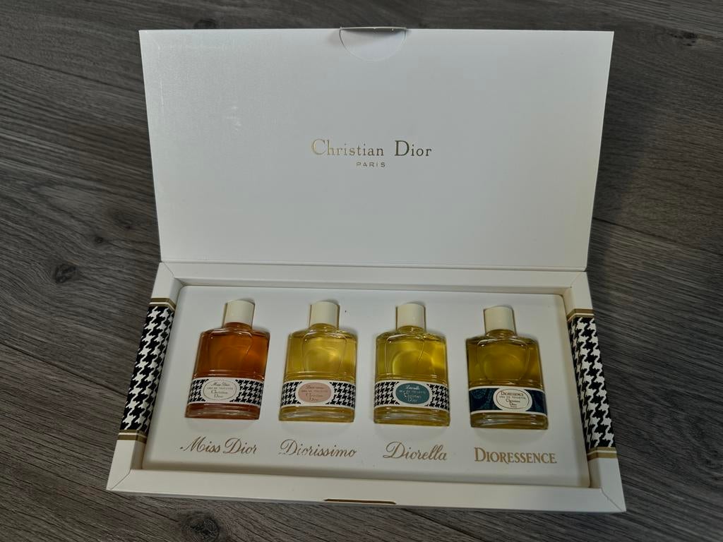 Vintage Dior mini set jaren 80 (met doos), Ophalen of Verzenden, Zo goed als nieuw, Miniatuur