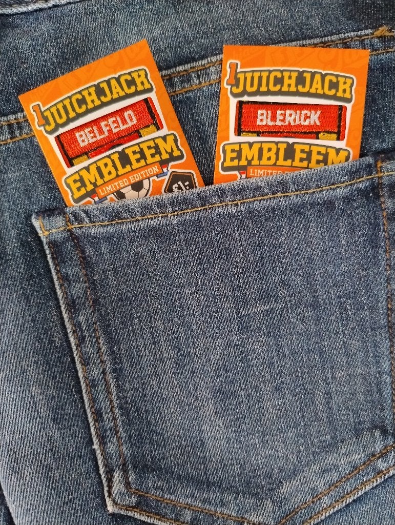 Juichjack embleem jumbo blerick en belfeld, Verzamelen, Jumbo, Ophalen of Verzenden