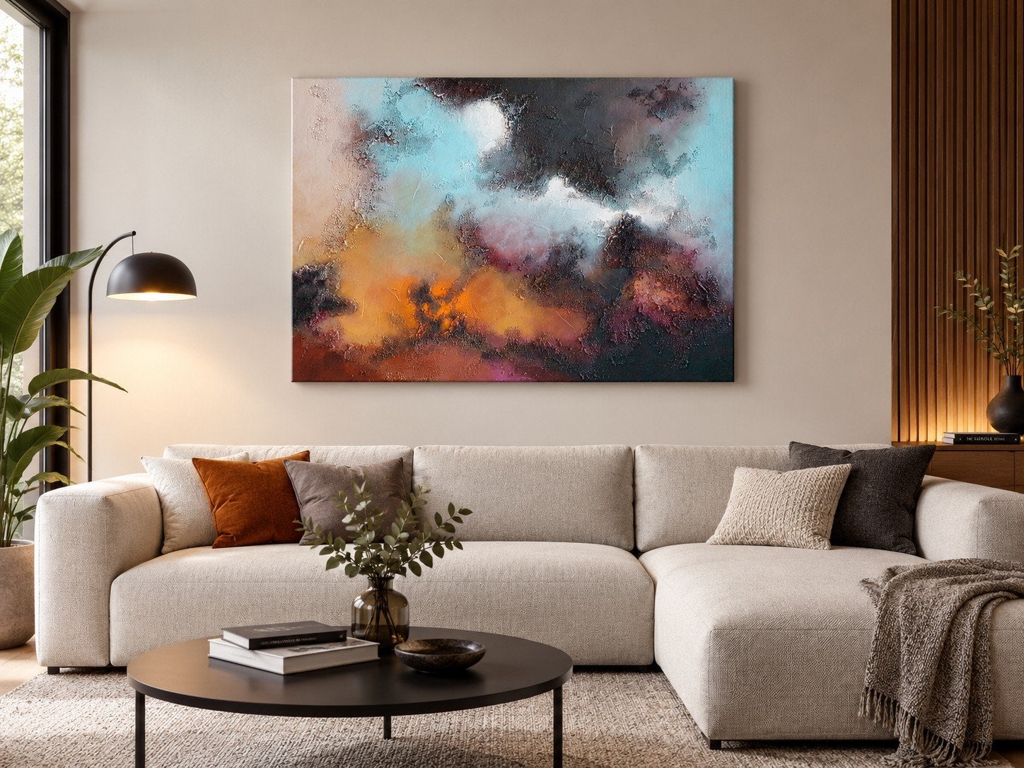 mixedmedia acryl schilderij 60x80cm, Ophalen of Verzenden
