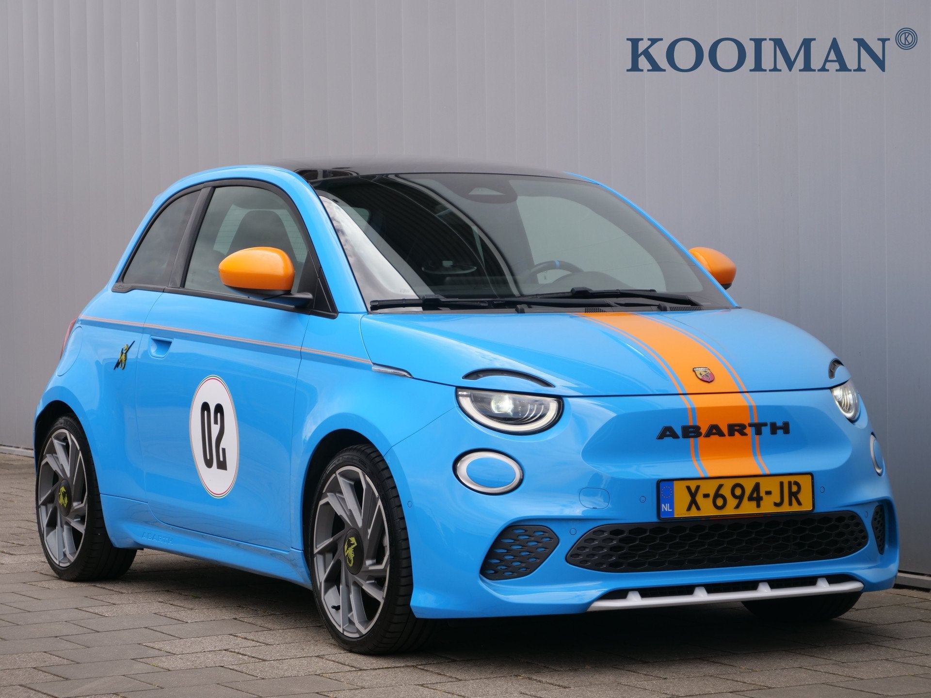 Fiat 500 Abarth Turismo 42 kWh 155Pk Automaat Navigatie / LE, Auto's, Fiat, Zwart, Leder en Stof, Origineel Nederlands, 155 pk