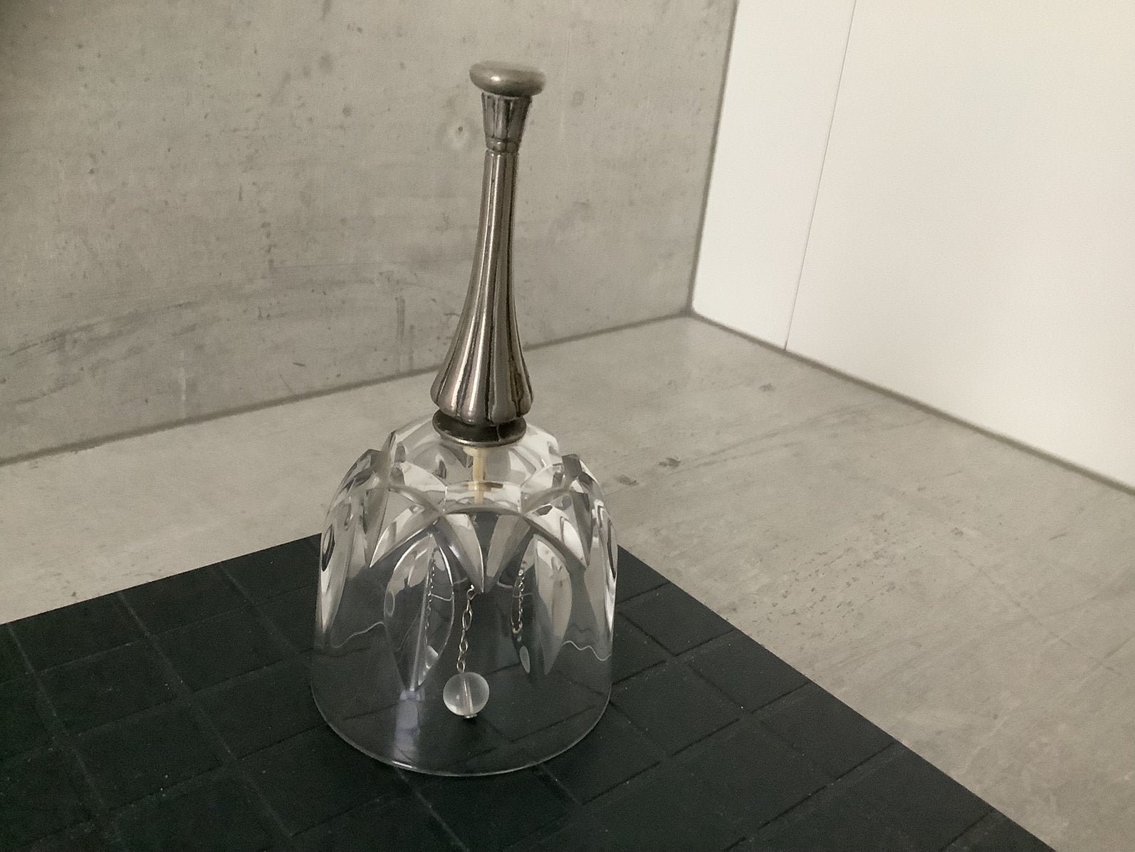 Kristallen Tafelbel met Verzilverd Handgreep, Antiek en Kunst, Ophalen of Verzenden