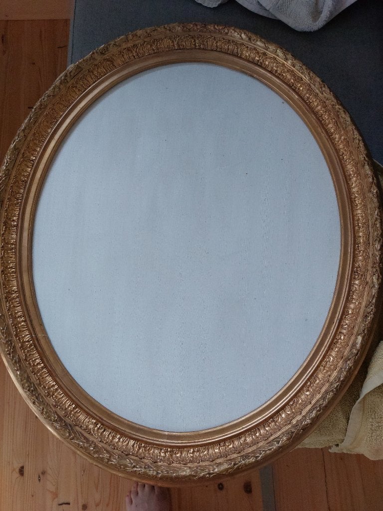Authentieke Spiegel/schilderij lijst, Ophalen, 55 cm, Gebruikt, 65 cm