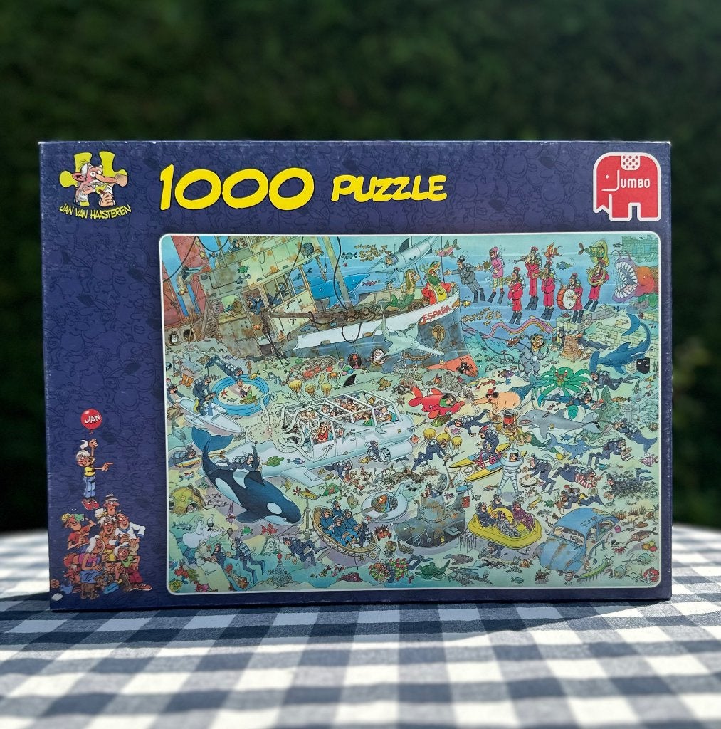 Jan van Haasteren, Deep Sea Fun – 1000 stukjes, Ophalen, 500 t/m 1500 stukjes, Zo goed als nieuw, Legpuzzel
