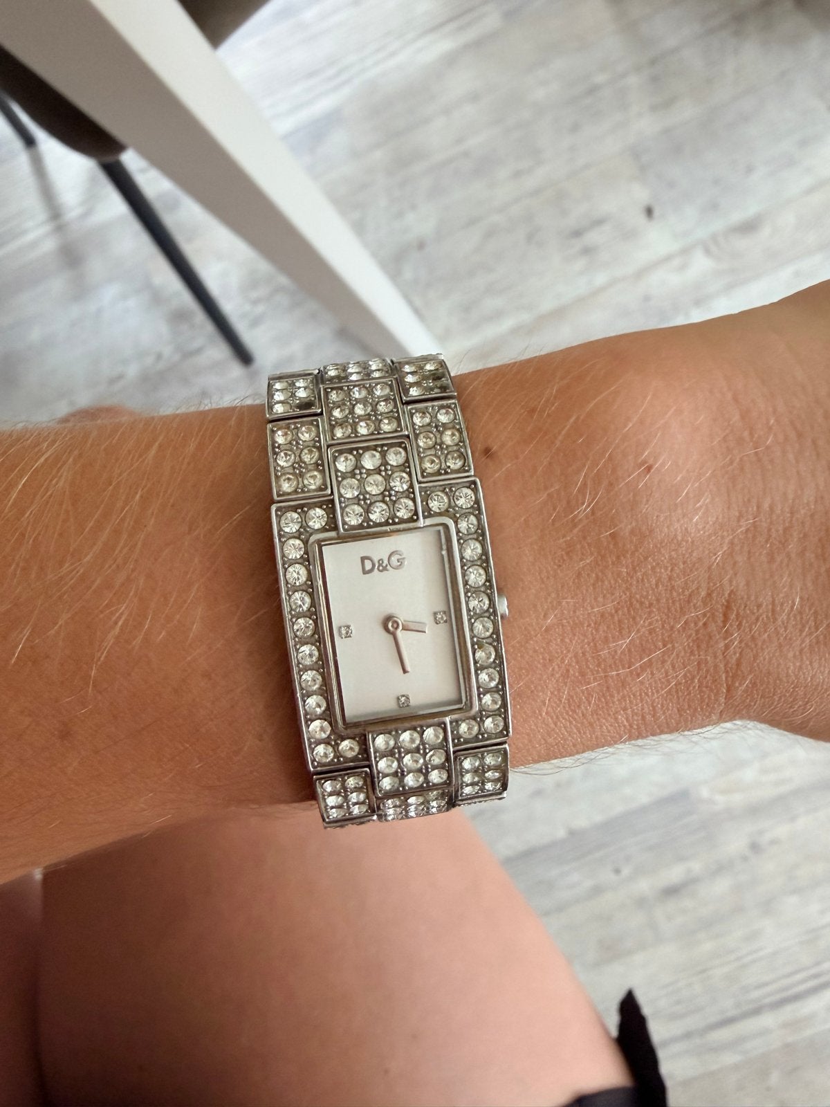D&G horloge met strass, Gebruikt, Verzenden, Polshorloge, Dolce & Gabbana