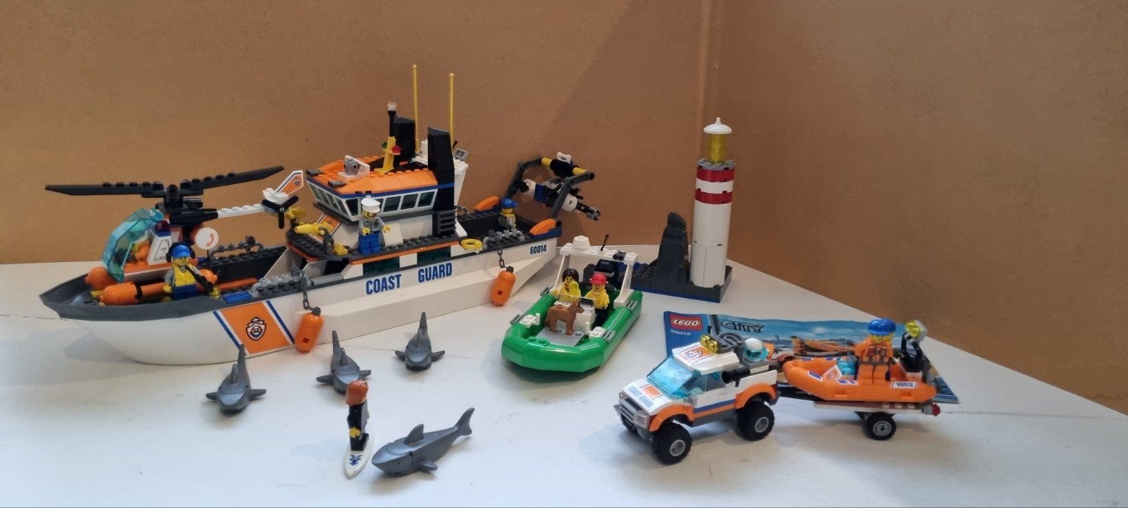 LEGO City Coast Guard sets 60014, 60012 + extra's, Ophalen of Verzenden