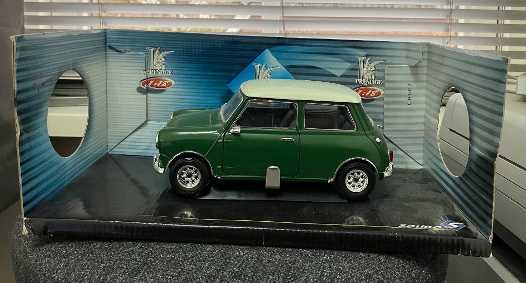 Solido Mini Cooper S 1964 – 1:18 – Prestige – Ref. 8022, Ophalen of Verzenden, Gebruikt, Auto, Solido