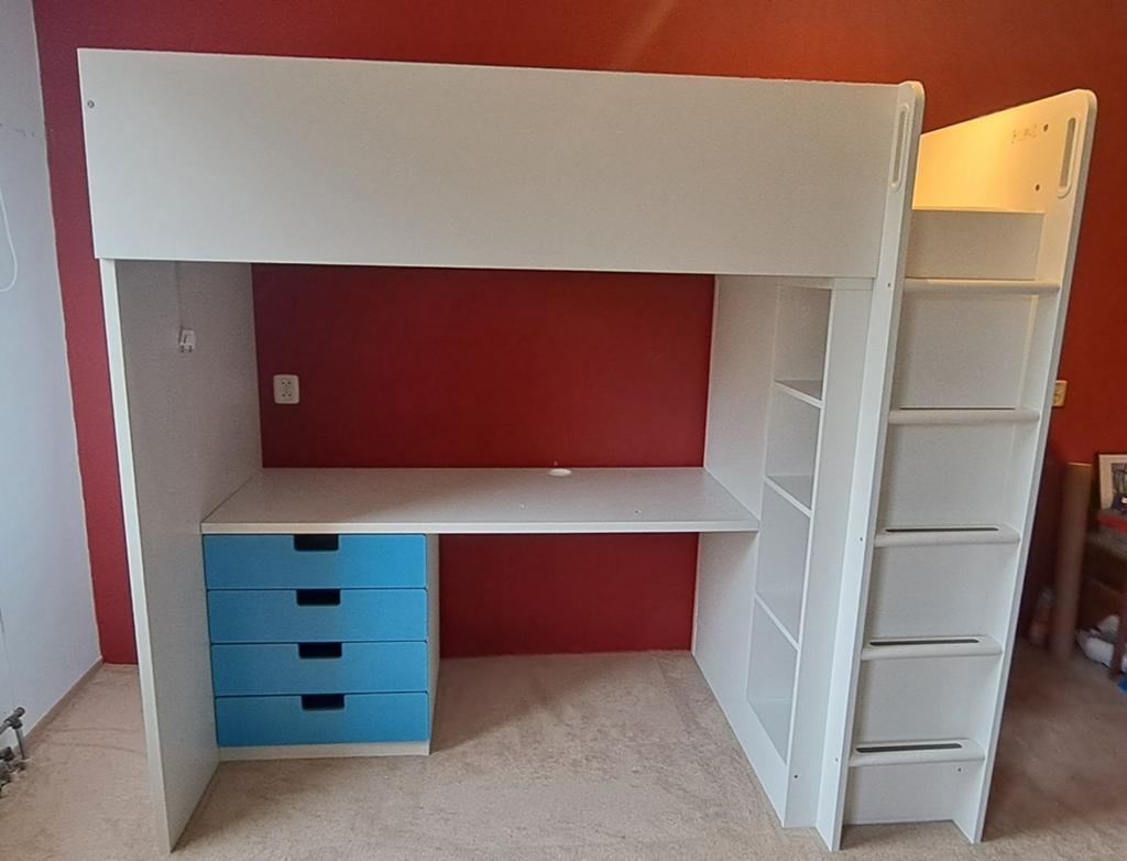 Ikea hoogslaper STUVA, Kinderen en Baby's, Lattenbodem, 85 tot 100 cm, Gebruikt, Ophalen of Verzenden