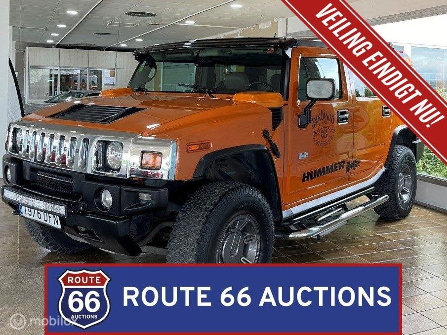 Hummer H2 | 2005 | Route 66 Auctions, Auto's, Gebruikt, Overige carrosserieën, Zwart, Bedrijf