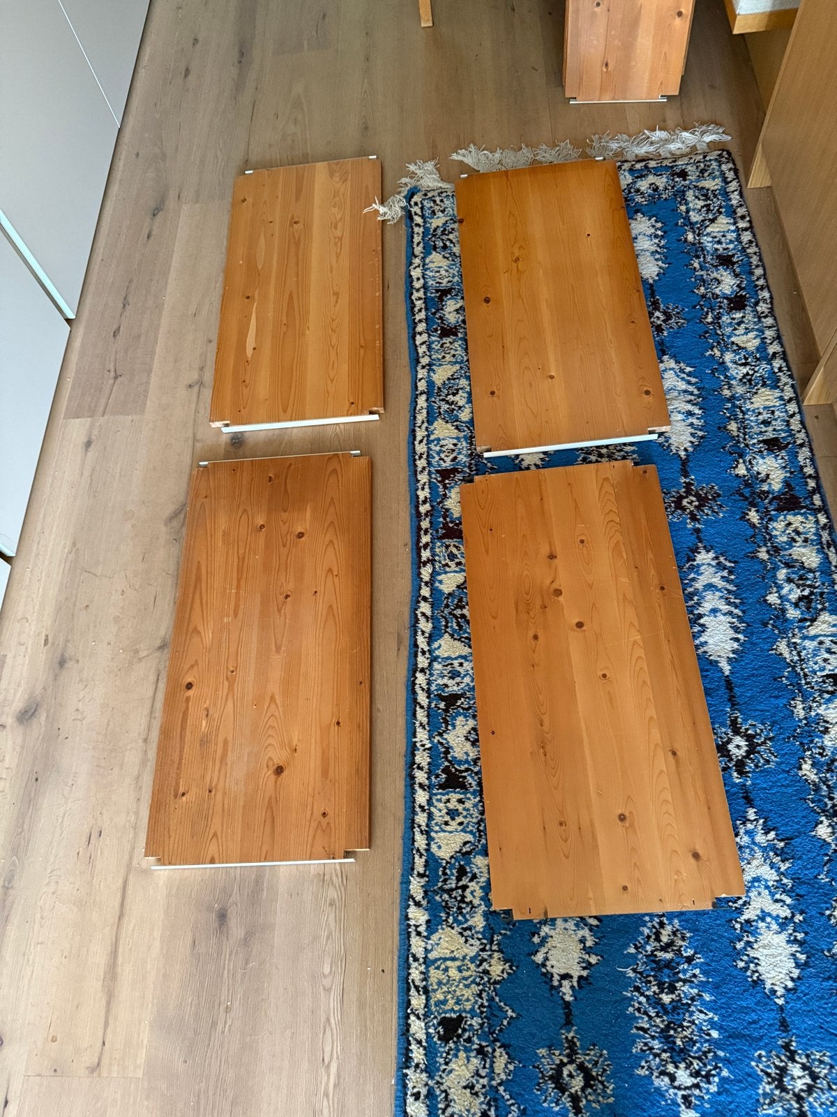 4 Lundia planken/schappen 80 x 38 cm, Ophalen of Verzenden, Gebruikt