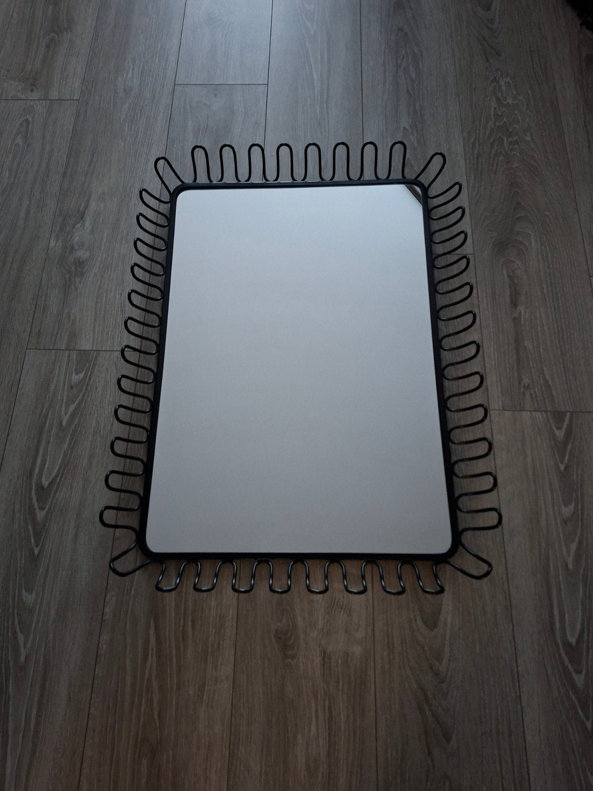 IKEA Mandal spiegel met zwart metalen frame, Huis en Inrichting, Ophalen, Zo goed als nieuw, 50 tot 75 cm, Minder dan 100 cm