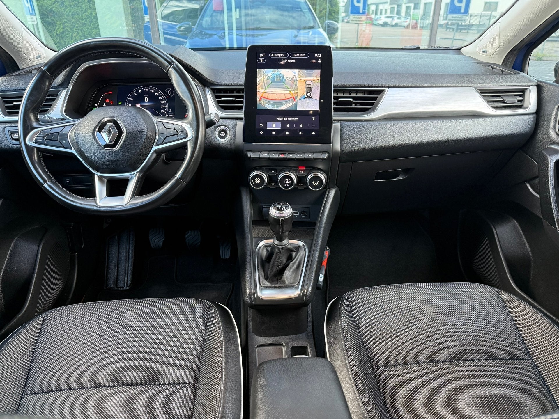Renault Captur 1.0 TCe 90 Edition One - Climate - Navi - Bos, Voorwielaandrijving, Dealer onderhouden, Gebruikt, Blauw