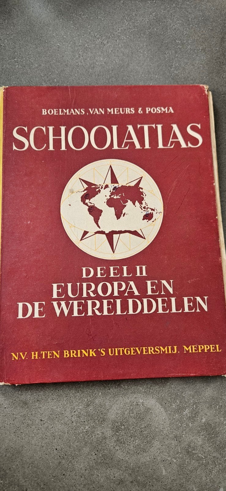 Boelman, van Meurs & Posma Schoolatlas Deel II Vintage, Gelezen, Ophalen of Verzenden, Gamma, H. Boelman, P.A. van Meurs, A. Posma