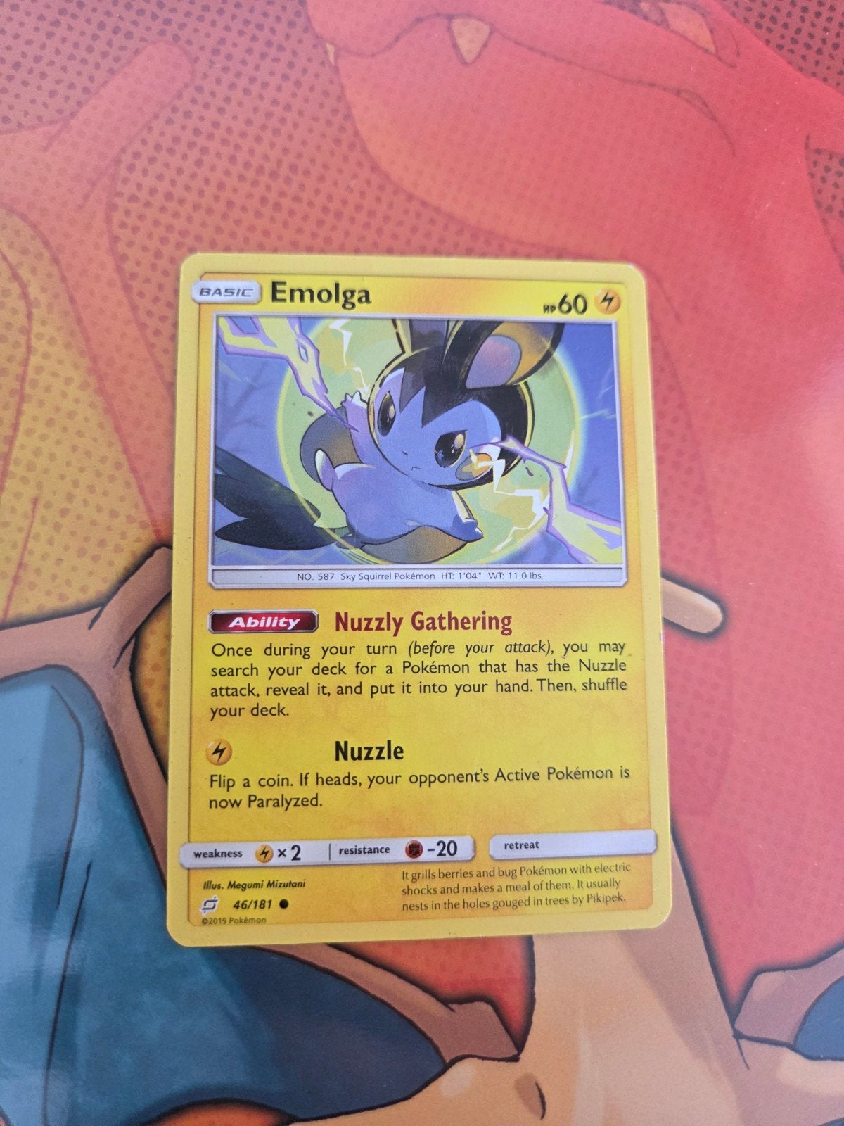 Pokémon Emolga Kaart 46/181, Hobby en Vrije tijd, Verzamelkaartspellen | Pokémon, Ophalen of Verzenden, Zo goed als nieuw, Losse kaart