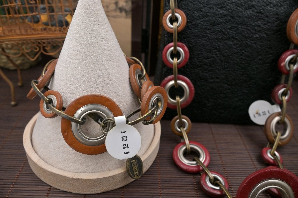 Nieuwe Konplott ketting armband oorbellen set, Ophalen of Verzenden, Nieuw, Rood, Overige materialen